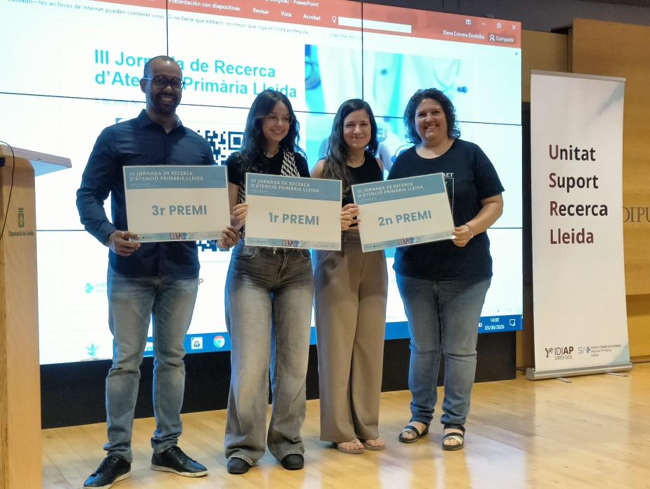 Els professionals premiats de la jornada