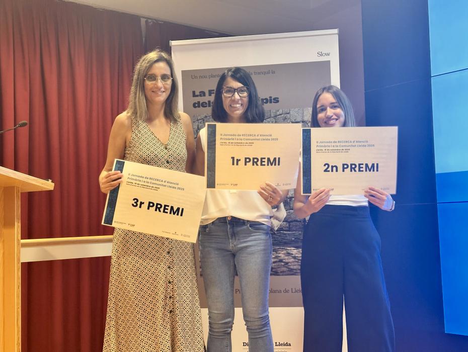 Guanyadores de la II Jornada de recerca d'Atenció Primària i a la Comunitat 2025