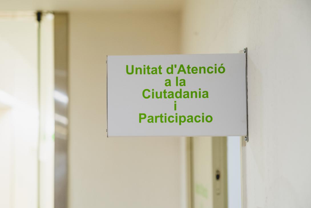 Cartell Unitat d'Atenció a la Ciutadania i Participació