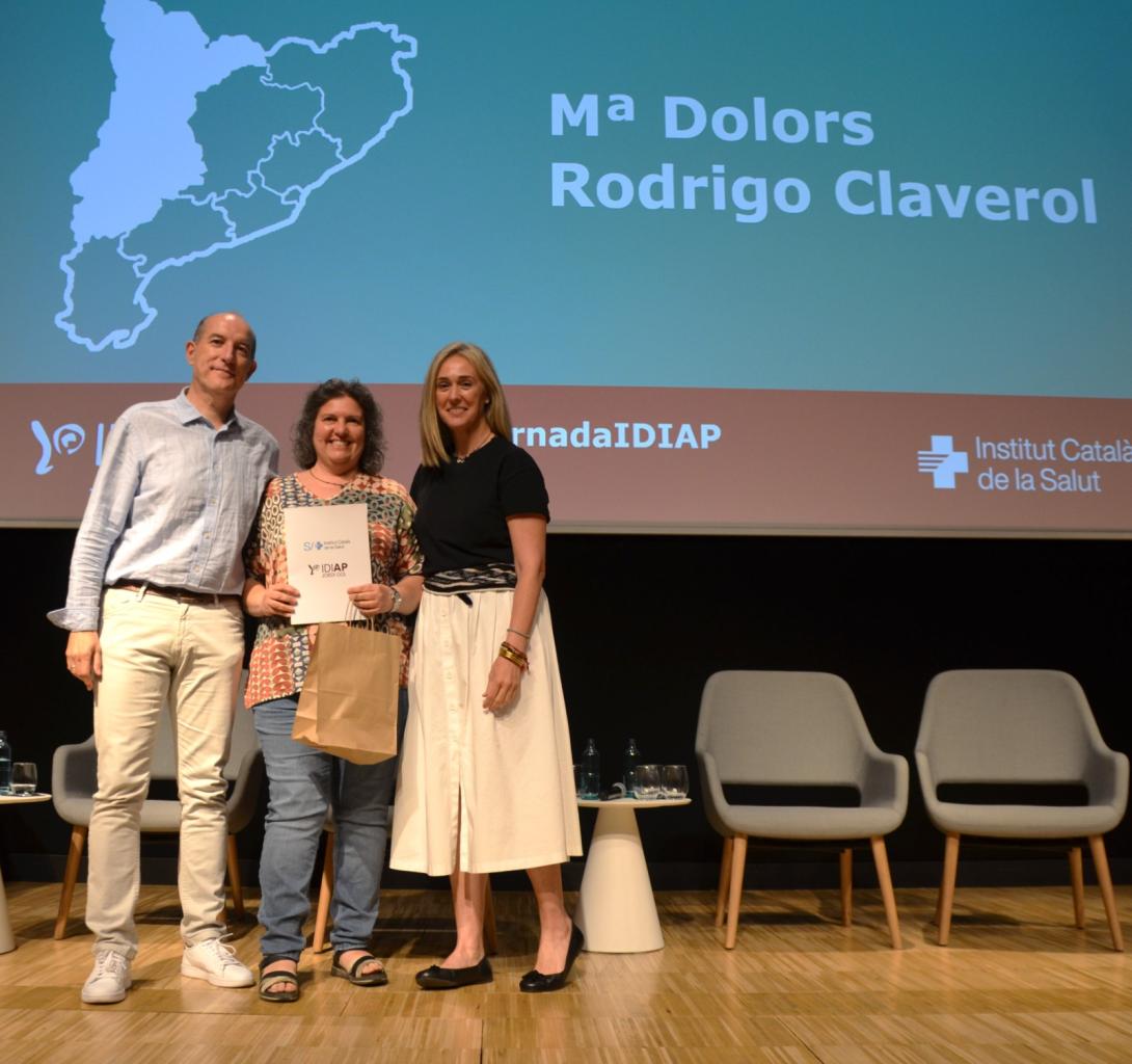 José Maria Palacín, Maylos Rodrigo i Pilar Vaqué durant la jornada